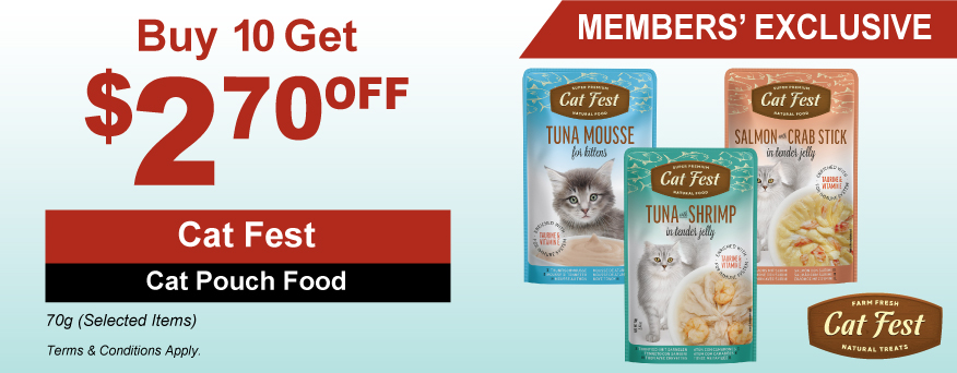 Cat Fest Cat Pouch Food Promo